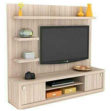 light brown wooden led tv cabinet rs  square feet