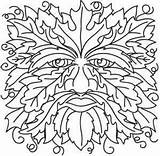 Green Man Embroidery Urban Threads Designs Coloring Urbanthreads Pages sketch template