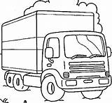 Truck Coloring Trucks Vehicles sketch template