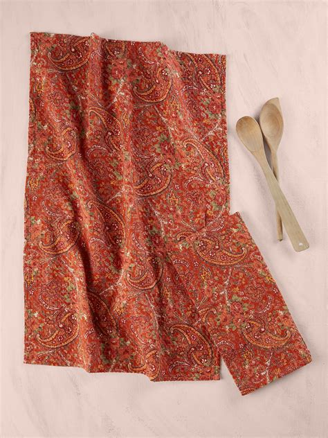 garden paisley tea towel set   kitchen table linens tea towels tea cozies beautiful