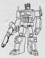 Optimus Transformer sketch template
