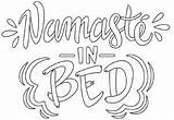 Namaste Embroidery Bed Choose Board Designs Coloring Pages Yoga sketch template