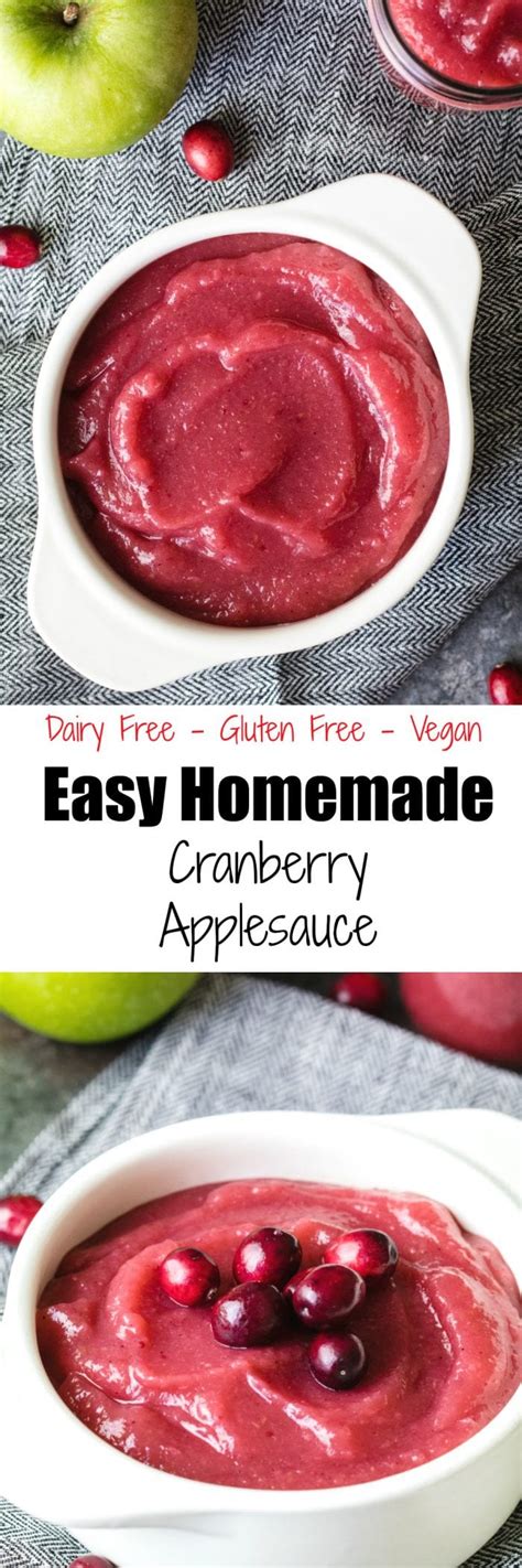 easy homemade cranberry applesauce kroll s korner