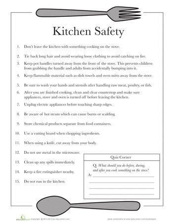 kitchen safety problem solving kitchen rules    cook