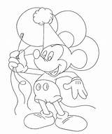 Coloring Mickey Balloons Pages Mouse Disney Balloon Holds 899f Epic Printable Popular Print Coloringhome sketch template