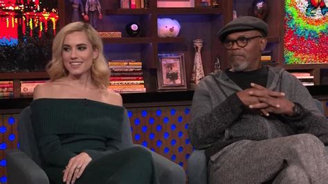 allison williams and samuel l jackson compare notes on shooting sex