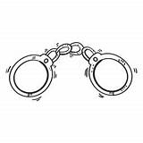 Handcuffs Sketch sketch template