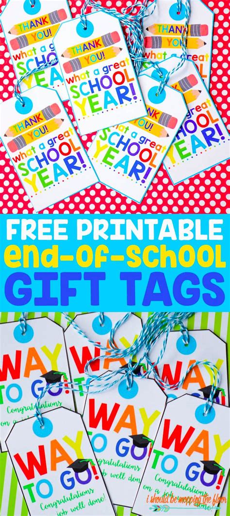 printable   school gift tags school gifts student gift