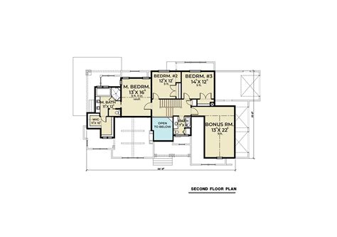 story traditional style house plan