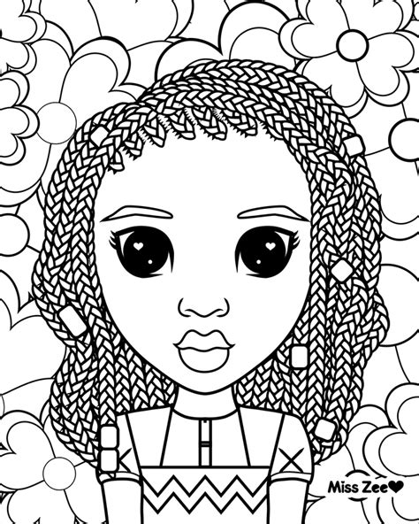 curly hair coloring pages  getcoloringscom  printable