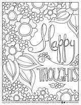 Coloring Pages Adult Printable Happy Quotes Sayings Quote Color Social Markers Birthday Print Smilingcolors Sheets Sister Marker Colouring Dot Getcolorings sketch template