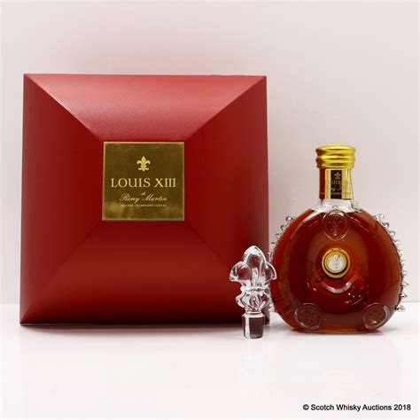 remy martin louis xiii grande champagne cognac decanter   auction scotch whisky auctions