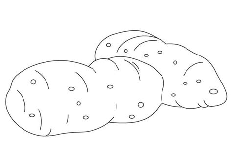 potatoes coloring page coloring book