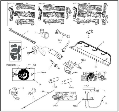 gas fireplace parts diagram  wiring diagram