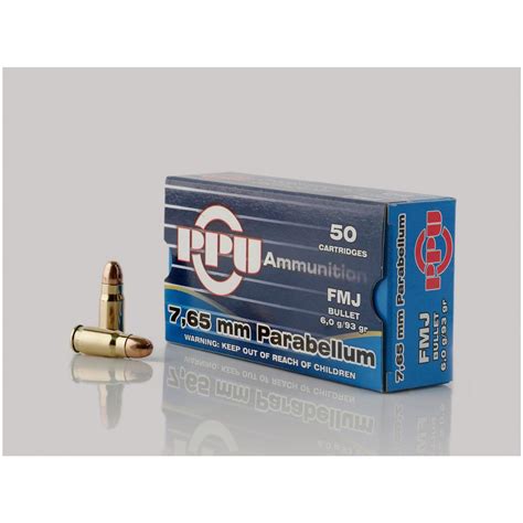 ppu  luger fmj  grain  rounds   luger ammo  sportsmans guide