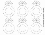Ring Diamond Template Coloring Printable Pages Clipart Engagement Print Wedding Diamonds Rings Templates Coloringhome Bridal Shower Color Jewelry Clip Cut sketch template