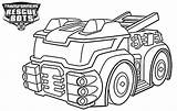 Rescue Coloring Bots Pages Truck Heatwave Kids sketch template