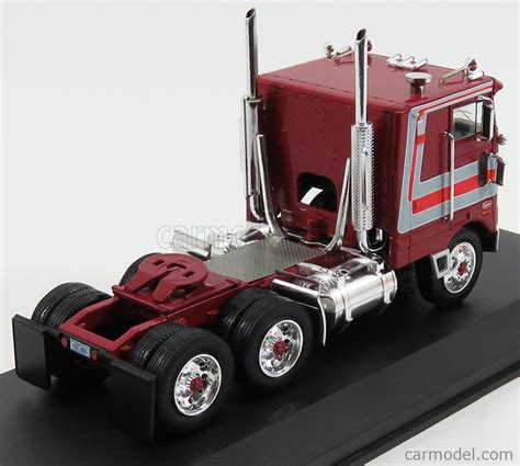 ixo models tr scale  peterbilt  tractor truck  assi pacemaker  red grey