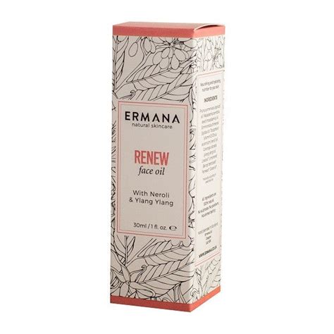 nourishing and hydrating face oil renew ermana natural skincare