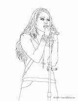 Lovato Demi Coloring Pages Getdrawings sketch template