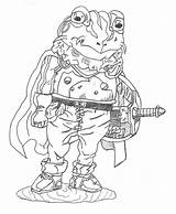 Trigger Frog Chrono Glenn Knightrayjack sketch template