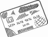 Credit Card Drawing Sketch Vector Drawn Illustrations Stock Layered Contains Grouped Eps10 Resolution Single Hand High Jpeg sketch template