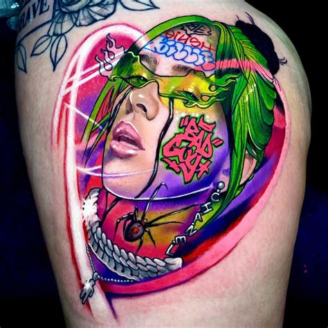 25 Spectacular Neon Tattoos That Glow In Vivid Color