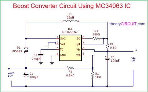 boost converter circuit  mc ic