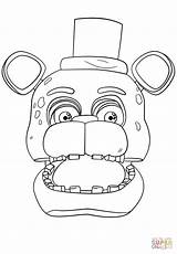 Coloring Fnaf Pages Freddy Printable Portrait Drawing Paper sketch template