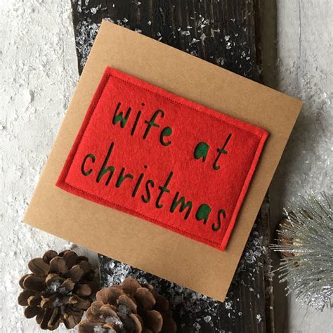wife  christmas card  alphabet bespoke creations