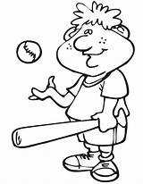 Baseball Coloring Pages Player Kids Bat Ball Printable Cliparts Clipart Drawing Printables Printactivities Play Library Attribution Forget Link Don Getdrawings sketch template