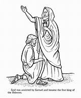 Saul Disobeys Spares Hebrew Hagar Anoints Jesus Getcolorings Netart Korner Biblewise sketch template