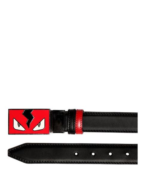 fendi monster reversible leather belt for men lyst