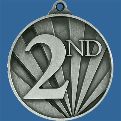 nde  place medal silver bright star series  engraving