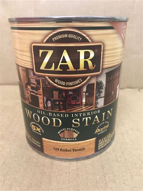zar oil based interior superior coverage wood stain  amber varnish