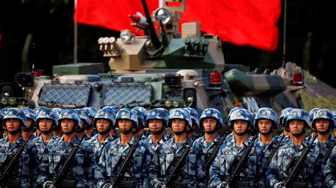 chinese military sends  troops  hong kong   york times