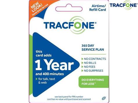 400 Minute Tracfone Airtime Pin Card With 365 Days Of Service