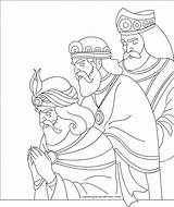 Reyes Magos Colorear Para Dibujos Los Coloring Christmas Pages Navidad Colors Tres Wise Men Three Bible Visit Epiphany Online Cristianos sketch template