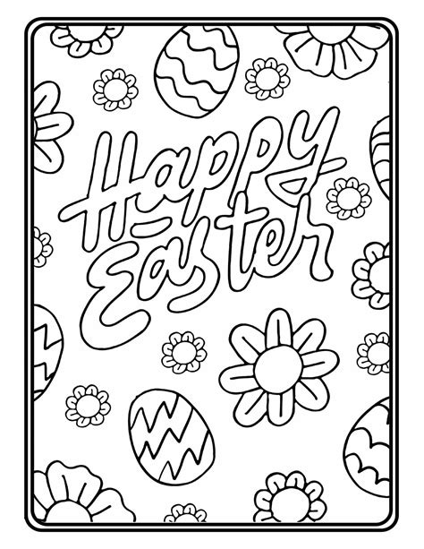 easter coloring pages instant digital  kids etsy