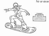 Fortnite Coloring Pages Color Battle Skin Print Royale Powder sketch template