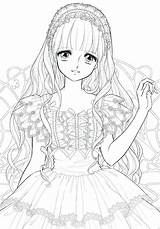 Coloring Manga Pages Getdrawings Adults sketch template