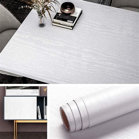 livelynine cmxm pellicola adesiva  mobili legno bianco adesivi  mobili decorativi