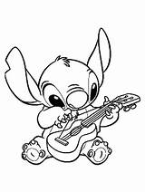 Lilo Sheets Guitar Character Coloringonly sketch template