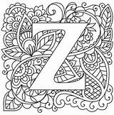Coloring Pages Monogram Alphabet Letters Embroidery Patterns Lettering Tattoo Designs Getcolorings Paper Wedding Getdrawings Visit sketch template