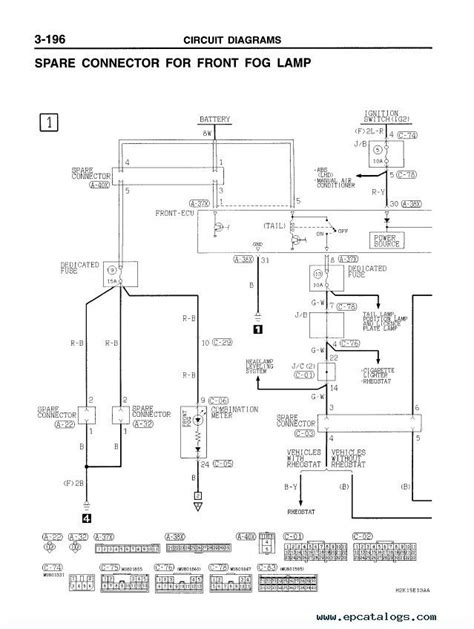 diagram mitsubishi pajero    service repair manual wiring diagram manual