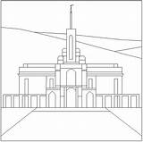 Timpanogos Utah Temples sketch template