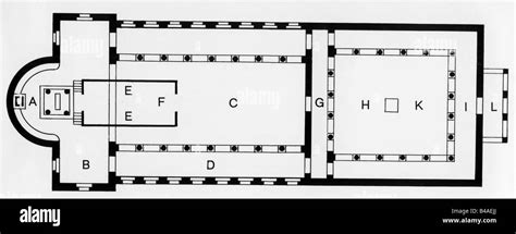 architecture floor plans plan   christian basilica thth century drawing  apse