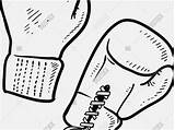Gloves Coloring Boxing Pages Getcolorings Getdrawings sketch template