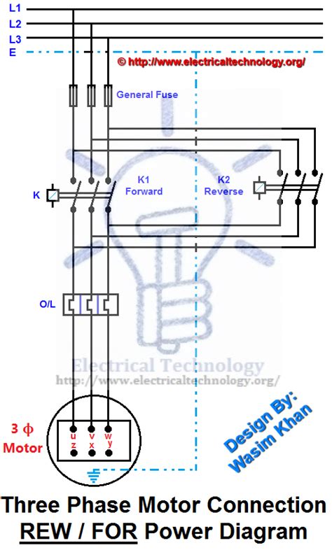 reverse     motor wiring power control circuit