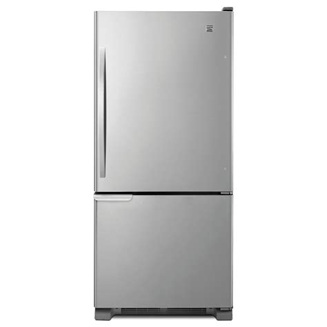 kenmore   cu ft bottom freezer refrigerator stainless steel